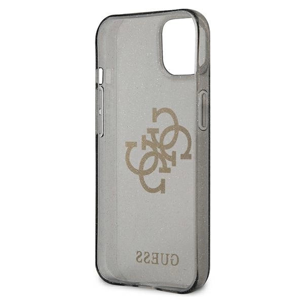 Guess GUHCP13SPCUGL4GBK iPhone 13 mini 5.4" black/black hard case Glitter 4G Big Logo_6