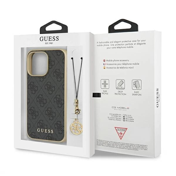 Guess GUHCP13XGF4GGR iPhone 13 Pro Max 6.7" grey/grey hardcase 4G Charms Collection_7