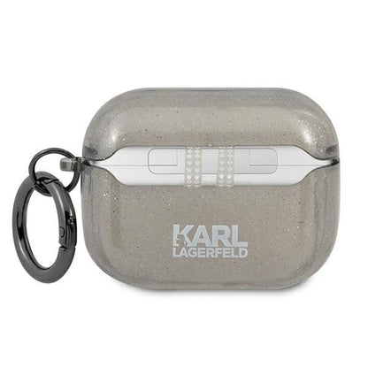 Karl Lagerfeld KLAPUKHGK AirPods Pro cover czarny/black Glitter Karl`s Head_1