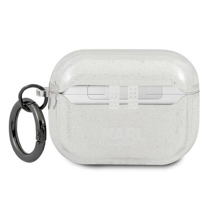 Karl Lagerfeld KLAPUKHGS AirPods Pro cover srebrny/silver Glitter Karl`s Head_1