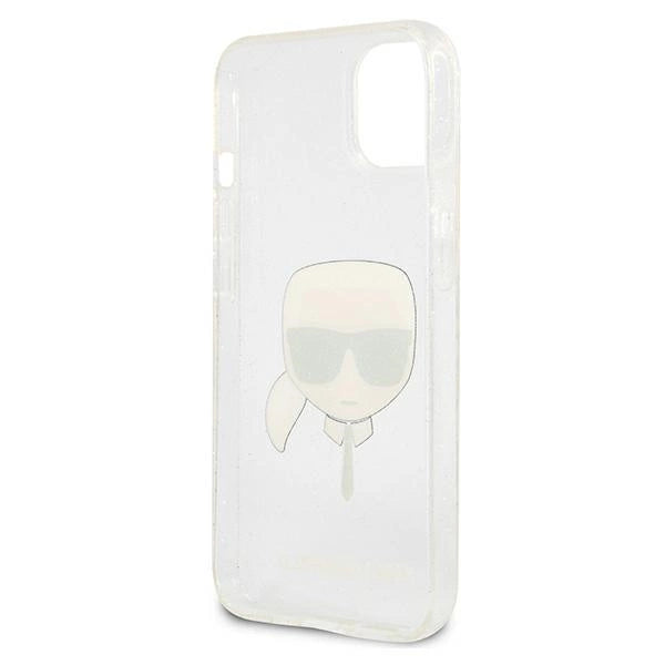 Karl Lagerfeld KLHCP13SKHTUGLS iPhone 13 mini 5,4" srebrny/silver hardcase Glitter Karl`s Head_6