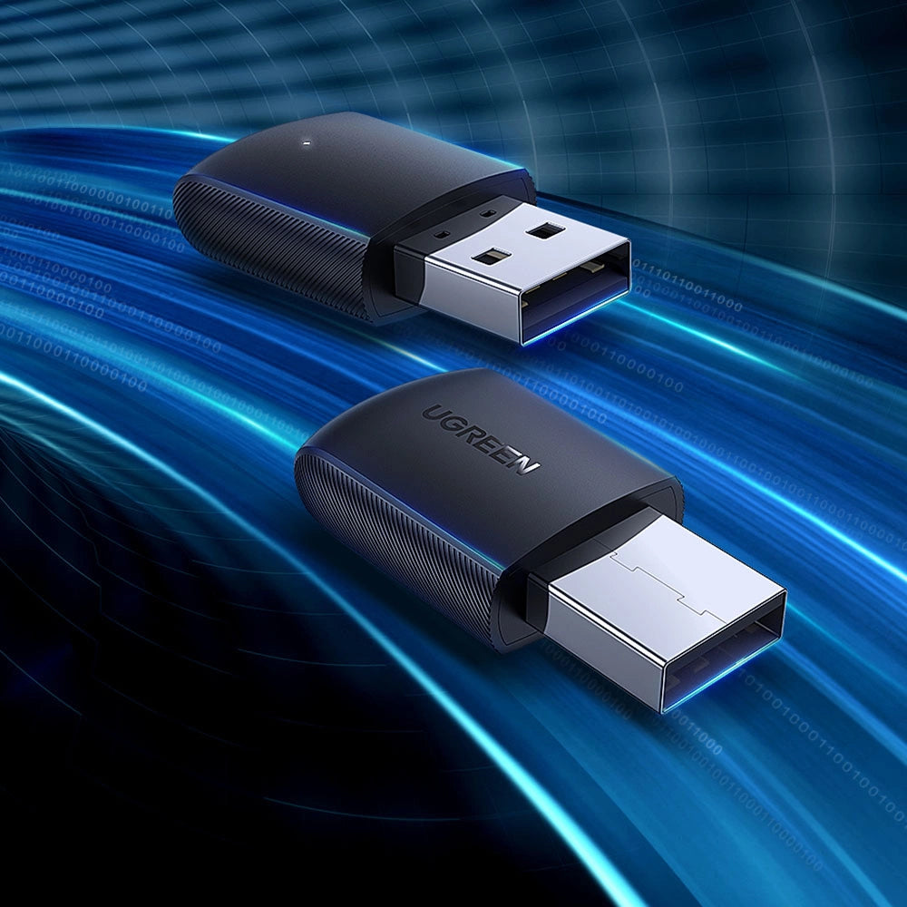 Ugreen dual-band adapter external USB network card - WiFi 11ac AC650 black (CM448)_3