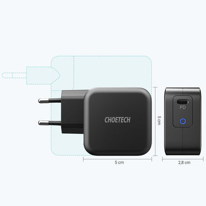 Choetech GaN USB Type C wall charger 61W Power Delivery black (Q6006)_3