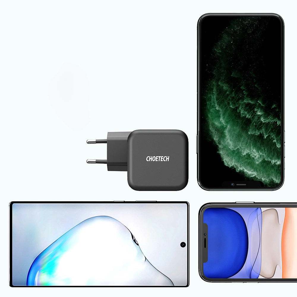 Choetech GaN USB Type C wall charger 61W Power Delivery black (Q6006)_7