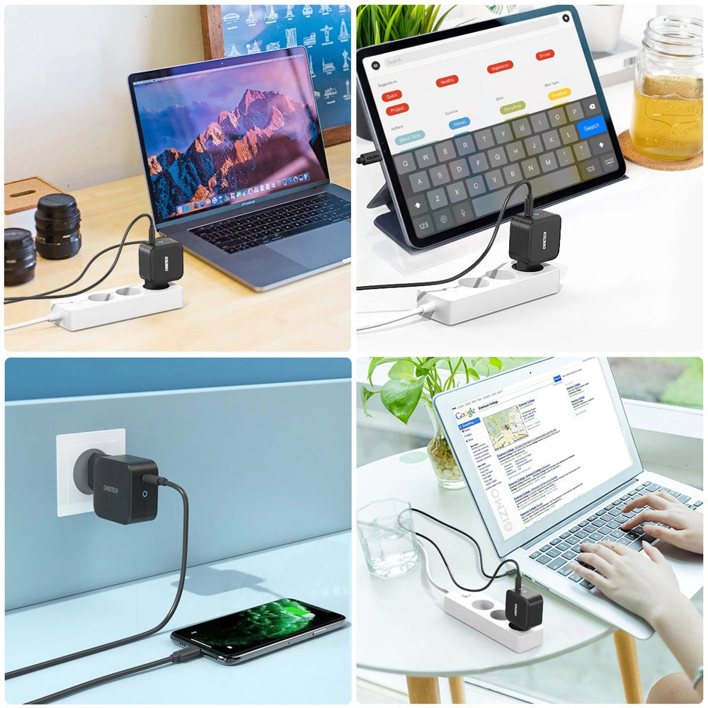 Choetech GaN USB Type C wall charger 61W Power Delivery black (Q6006)_8
