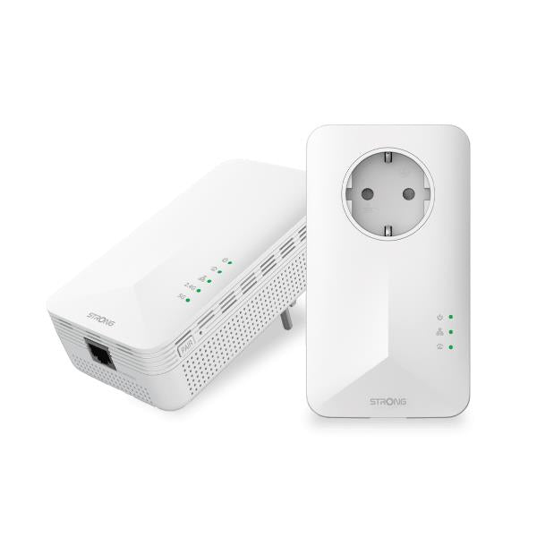 Strong POWERL1000DUOWIFIEUV2 adaptador de red PowerLine 1000 Mbit/s Ethernet Wifi Blanco 2 pieza(s)_0