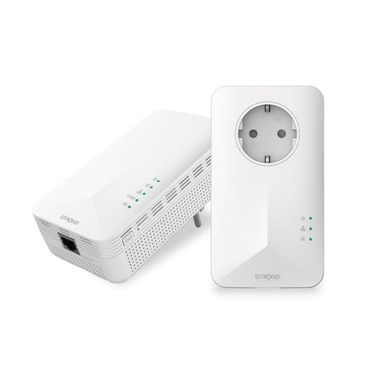 Strong POWERL1000DUOWIFIEUV2 adaptador de red PowerLine 1000 Mbit/s Ethernet Wifi Blanco 2 pieza(s)_0
