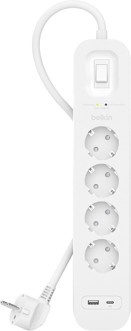 SURGE - PROTEZIONE DALLE SOVRACORRENTI CON USB C 4 - OUTLET_0