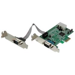 Scheda PCI Express seriale nativa basso profilo a 2 porte RS-232 con 16550 UART_0