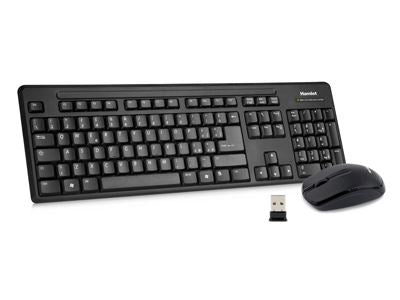 Kit Mouse + Teclado Sem Fios Hamlet / Preto / XKKITAMICEW_0