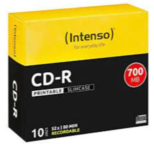 CD-R 700 MB PRINTABLE SLIM CASE 10PZ_0