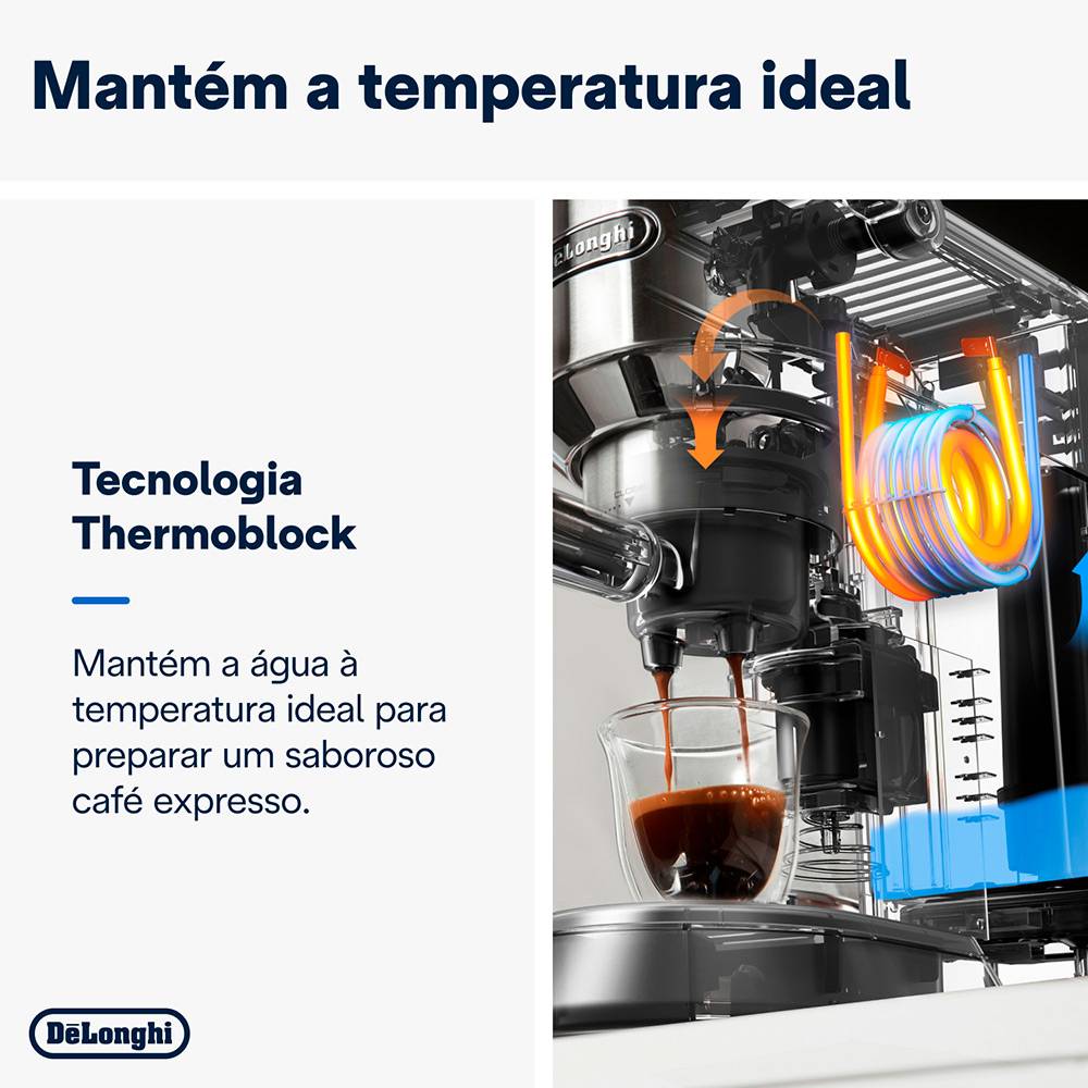 Máquina de Café Expresso DeLonghi Dedica EC685 1300W 15 Bar Preta