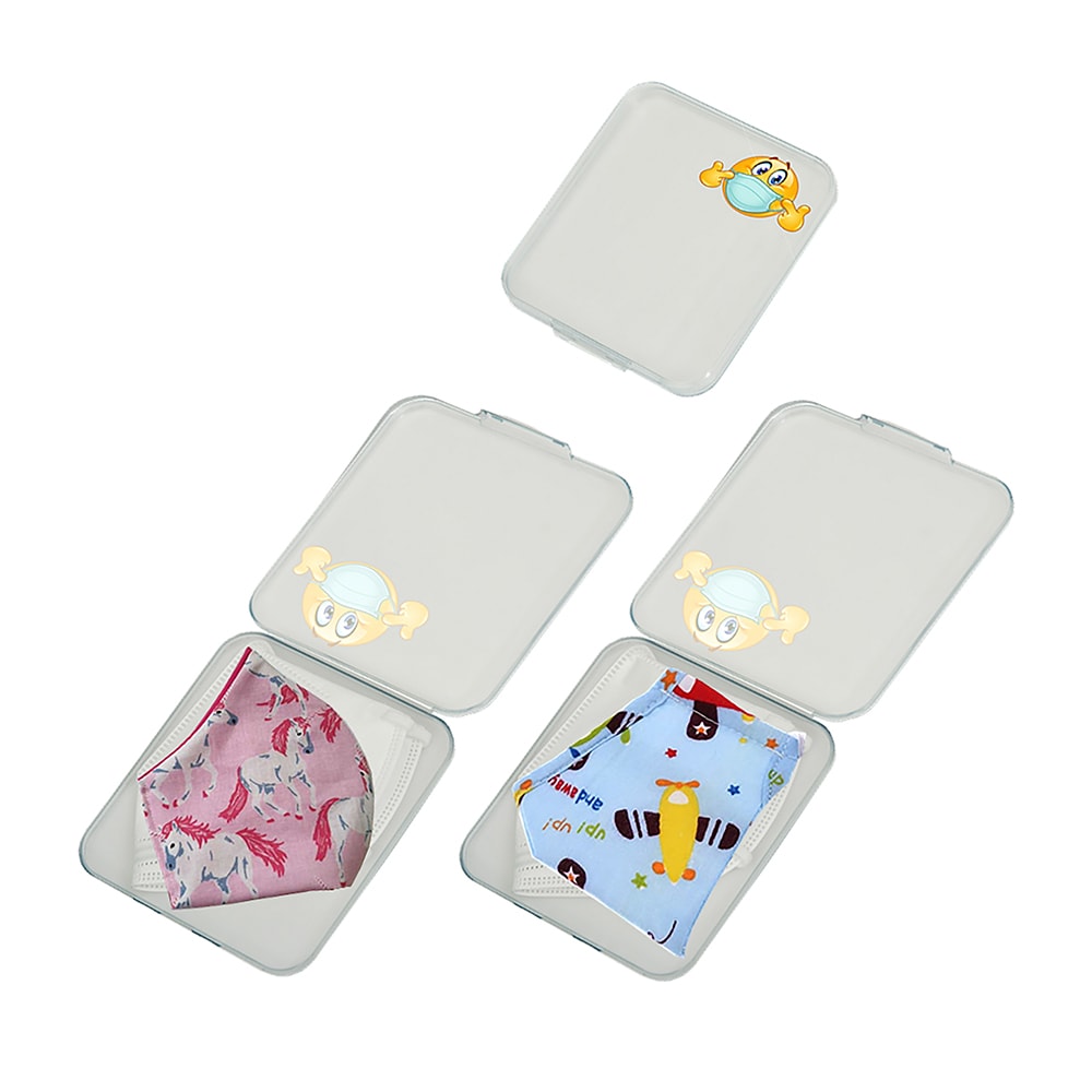 Porta mascaras de bolso 11x12,4x1,2cm cores / modelos diversos_0