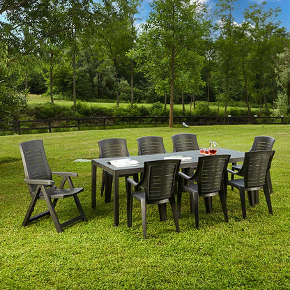 Mesa Extensível Exterior IPAE Progarden Indo 90–220cm Antracite
