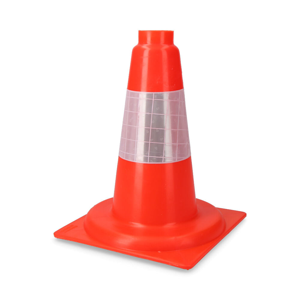 Cone de sinalizaÃ§Ã£o de polipropileno laranja 30cm reflex_0