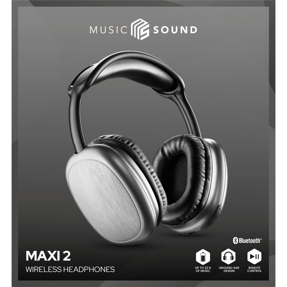 Auscultadores Bluetooth Music & Sound Maxi 2 Preto