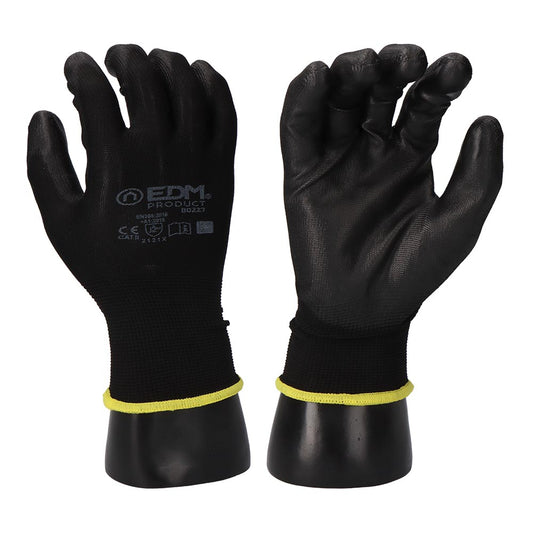 Luvas keep safeÂ® poliÃ©ster com revestimento poliuretano tamanho 6 edm_0