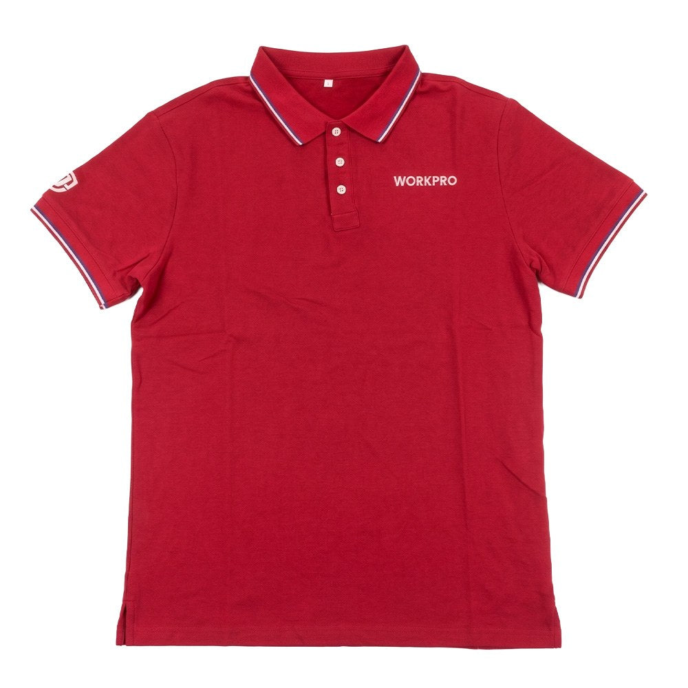 Polo de manga curta vermelho, tamanho 2xl_0