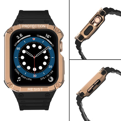 Protect Strap Band for Apple Watch 38/40/41mm Armored Case Strap - Black, Rose Gold_3