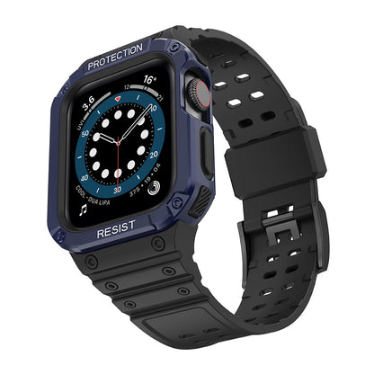 Protect Strap Band for Apple Watch 38/40/41mm Armored Case Strap - Black, Blue_1