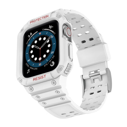 Protect Strap Band for Apple Watch 38/40/41mm Armored Case Strap - White_1