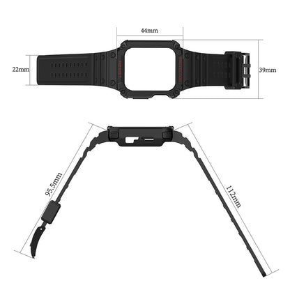 Protect Strap Band for Apple Watch 38/40/41mm Armored Case Strap - Blue_4