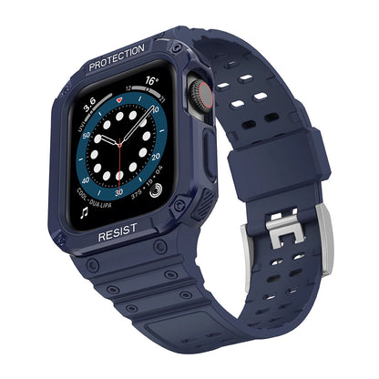 Protect Strap Band for Apple Watch 38/40/41mm Armored Case Strap - Blue_1