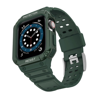 Protect Strap Band for Apple Watch 38/40/41mm Armored Case Strap - Green_1