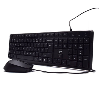 Teclado + Rato Ewent EW3007 PT-PT Preto