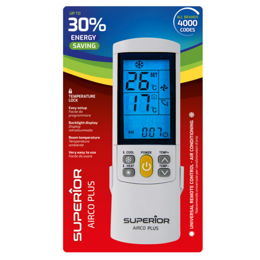 Comando Ar Condicionado AirCo Plus - Universal Programável TC0908