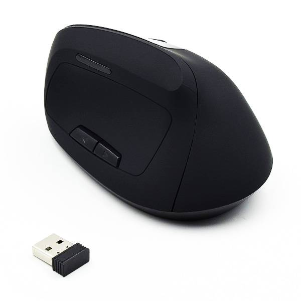 Rato Óptico Ewent EW3158 Ergonómico Vertical Wireless 1600 DPI Preto