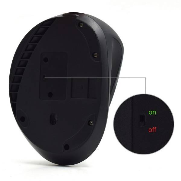 Rato Óptico Ewent EW3158 Ergonómico Vertical Wireless 1600 DPI Preto
