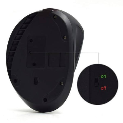 Rato Óptico Ewent EW3158 Ergonómico Vertical Wireless 1600 DPI Preto