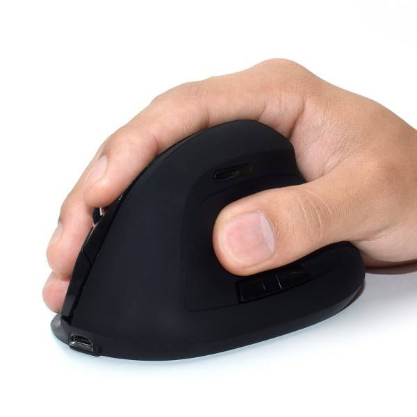 Rato Óptico Ewent EW3158 Ergonómico Vertical Wireless 1600 DPI Preto