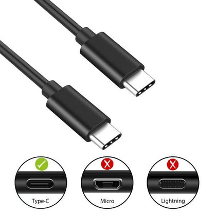 Cabo USB-C Ewent EC1036 / 60W / 1.8m / Preto