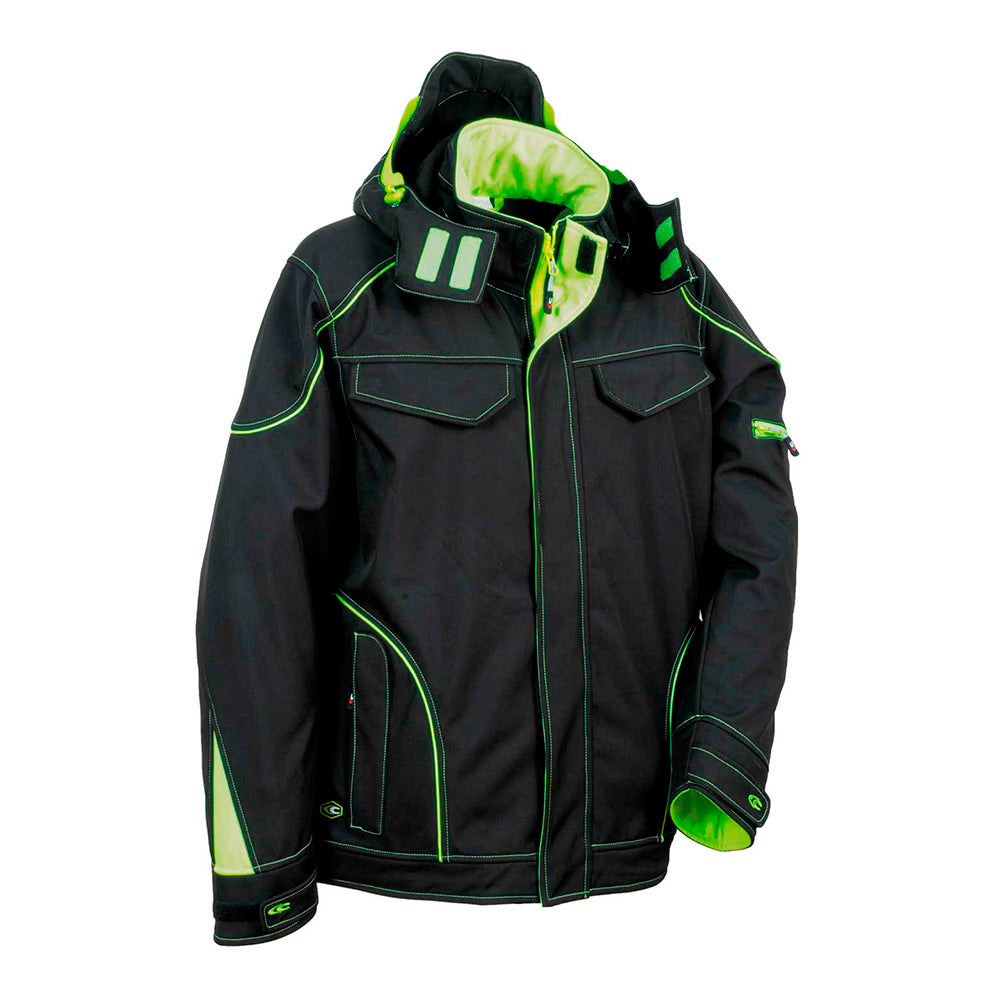 Jaqueta softshell tecka preto lime cofra tamanho 58_0