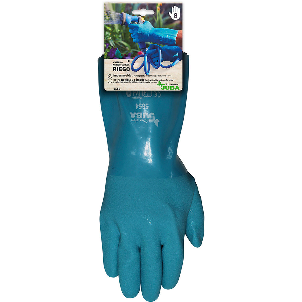 Luvas de rega jardim pvc longitude antebraÃ§o tamanho 8 juba_0