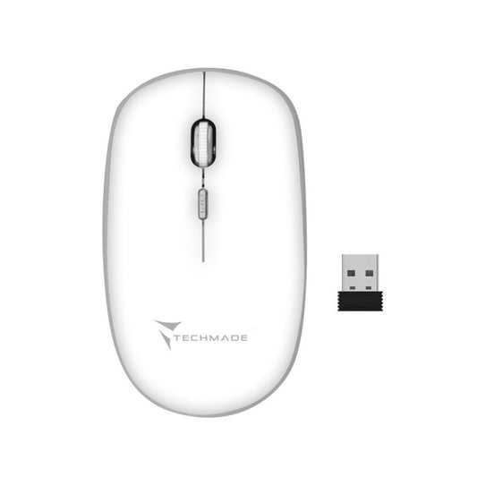 Rato Wireless Techmade Branco TM-MUSWN4B-WH