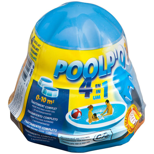 Tratamento para piscinas removÃ­veis poolp'o 0 - 10 mÂ³ de 250 g_0