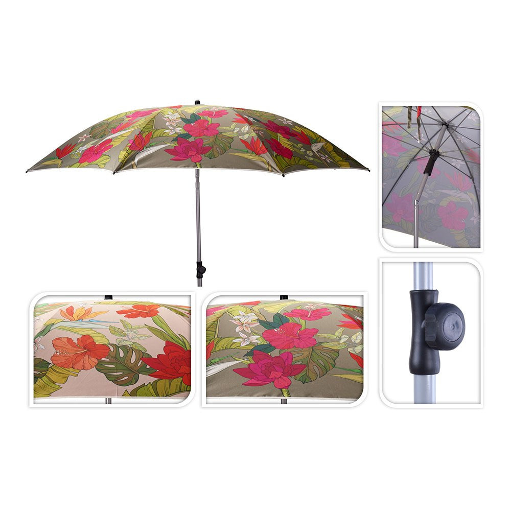 Para-sol de praia de flores, modelos variados, Ã¸200 x 180 cm_0