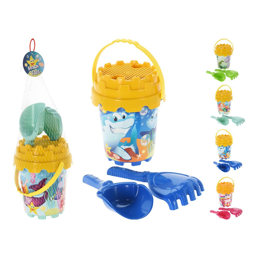 Balde de praia 4 peÃ§as, modelos variados_0