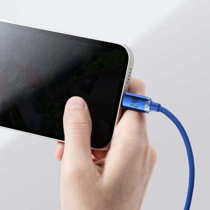 Baseus Crystal Shine Series cable USB cable for fast charging and data transfer USB Type A - Lightning 2.4A 1.2m blue (CAJY000003)_12