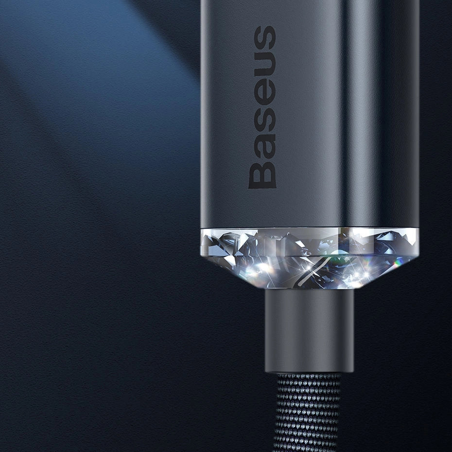 Baseus Crystal Shine Series cable USB cable for fast charging and data transfer USB Type A - Lightning 2.4A 2m purple (CAJY000105)_16