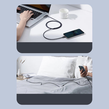 Baseus Crystal Shine Series cable USB cable for fast charging and data transfer USB Type A - Lightning 2.4A 2m purple (CAJY000105)_21