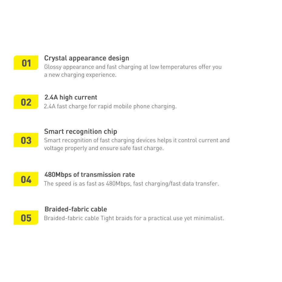 Baseus Crystal Shine Series cable USB cable for fast charging and data transfer USB Type A - Lightning 2.4A 2m purple (CAJY000105)_25