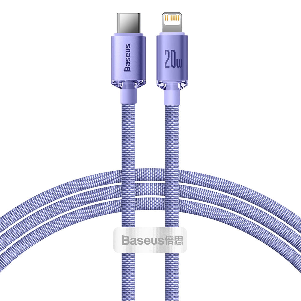 Baseus CAJY000205 Lightning - USB-C PD cable 20W 480Mb/s 1.2m - purple_0