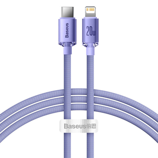Baseus CAJY000205 Lightning - USB-C PD cable 20W 480Mb/s 1.2m - purple_0
