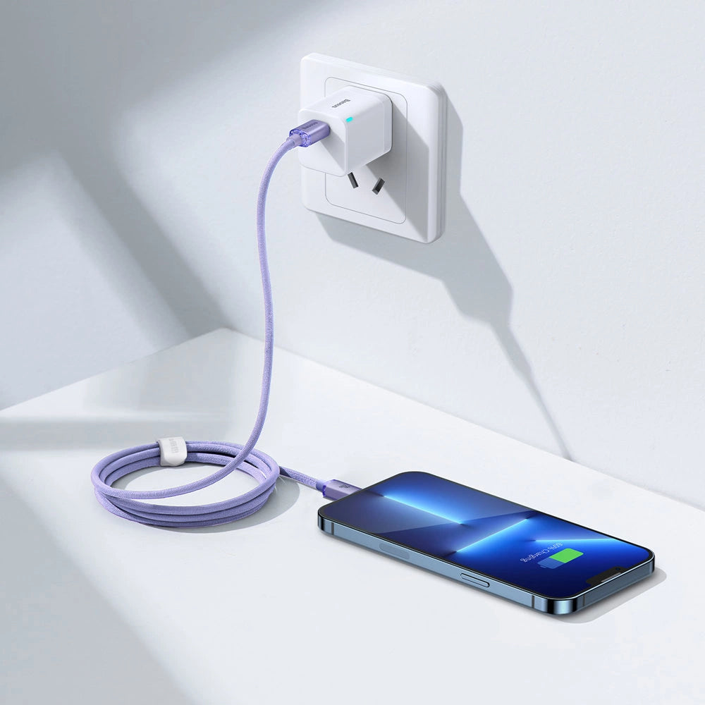 Baseus CAJY000205 Lightning - USB-C PD cable 20W 480Mb/s 1.2m - purple_16
