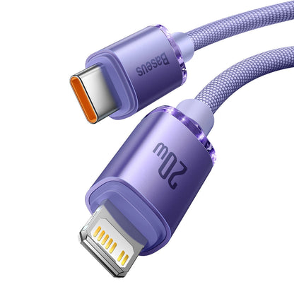 Baseus CAJY000205 Lightning - USB-C PD cable 20W 480Mb/s 1.2m - purple_2
