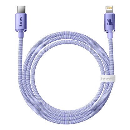 Baseus CAJY000205 Lightning - USB-C PD cable 20W 480Mb/s 1.2m - purple_6